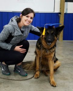 Service dog training graduation