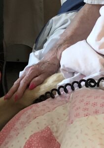 therapy dog with patient