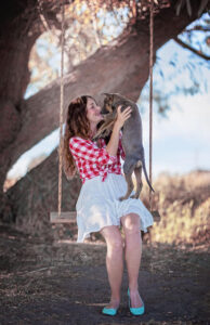 path of hope rescue director caitlin knight and puppy